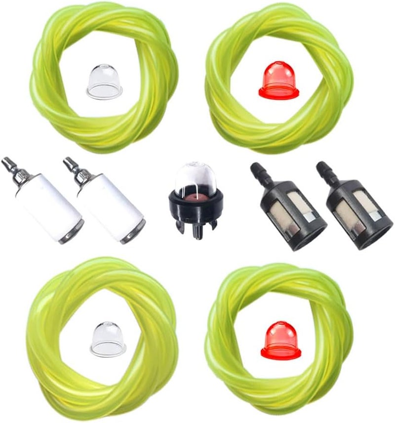 ZHRANXZ Fuel Line Gas Hose Tube 4 Size (per 2 feet) for Common 2-cycle Small Engines Primer bulb 530095646 Filter Chainsaw String Trimmer Blower Repair kit - Image 1